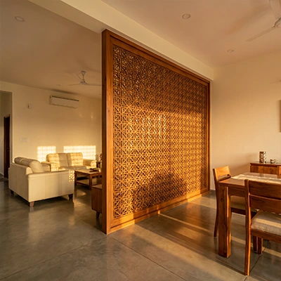 Wooden Partition Panel