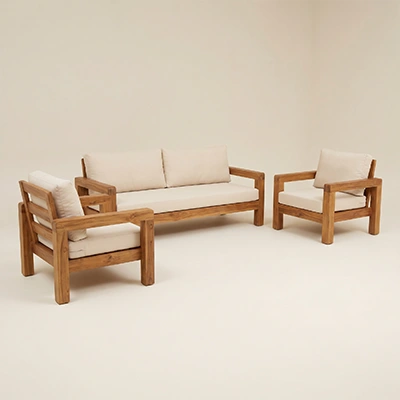 Wooden Sofa Set